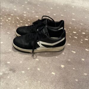 Men's Black and White Sneakers